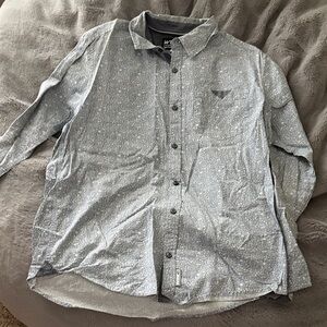 Gray Button-Up Shirt